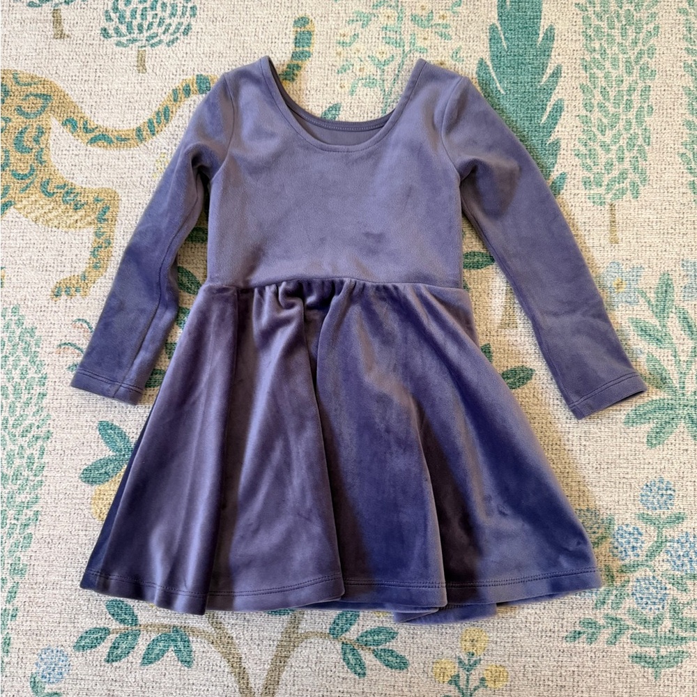 Tea collection velour twirl dress, size 3